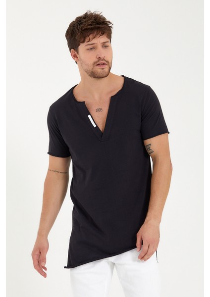 Asimetrik V Yaka T-Shirt fiyatları
