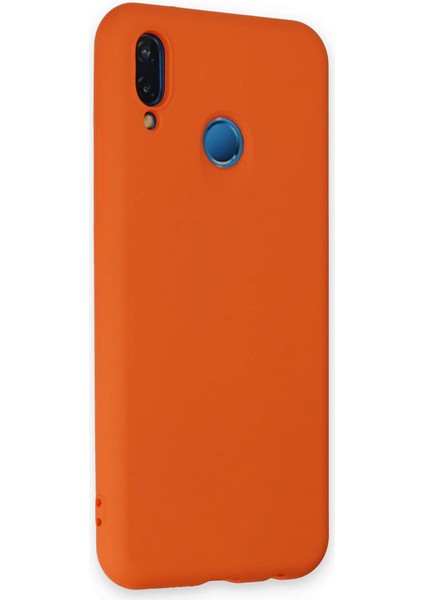 Huawei P20 Lite Kılıf Nano Içi Kadife Silikon - Turuncu 300099 fiyatları