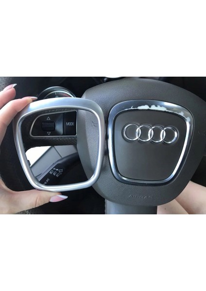 Audi A6 C6 Direksiyon Krom Çerçeve - A6 Airbag Kapağı Çerçeve Amblem modelleri