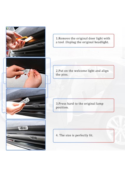 Audi A3 Kapı Altı Logo Aydınlatma Karşılama Aksesuar LED