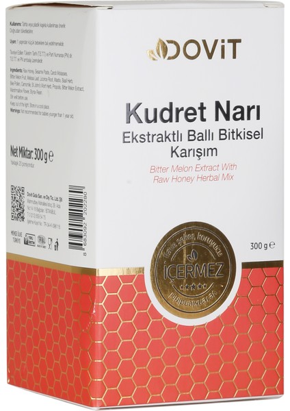 Kudret Narı Ekstraktlı Ballı Bitkisel Karışım 300 gr
