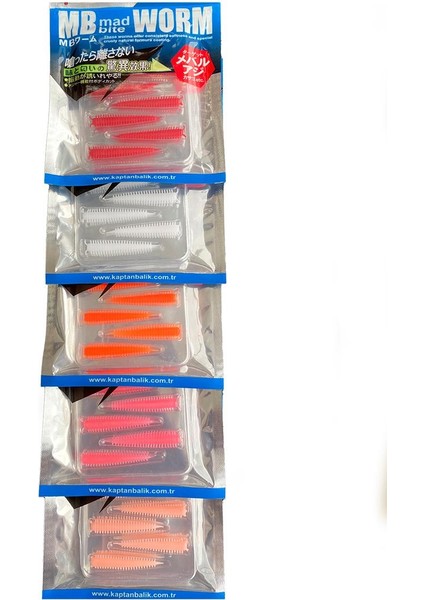 Mad Bite Earth Worm Lrf Silikon Yem 4cm 8 Adet