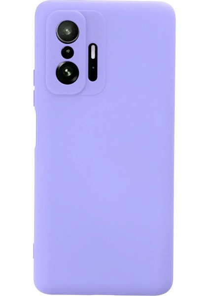 Xiaomi Mi 11T Pro Kılıf Nano Içi Kadife Silikon - Lila 300099