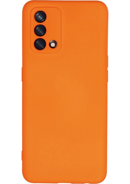 Oppo A74 4g Kılıf Nano Içi Kadife Silikon - Turuncu 300099