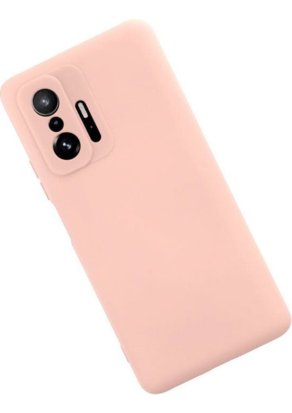 Xiaomi Mi 11T Kılıf Nano Içi Kadife Silikon - Pudra 300099
