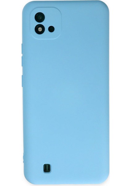 Realme C11 2021 Kılıf Nano Içi Kadife Silikon - Mavi 300099