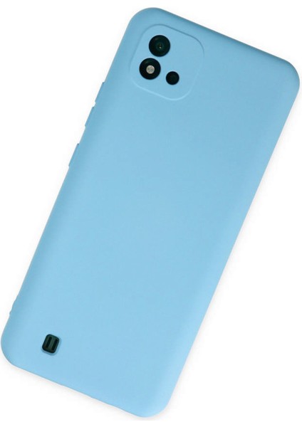 Realme C11 2021 Kılıf Nano Içi Kadife Silikon - Mavi 300099