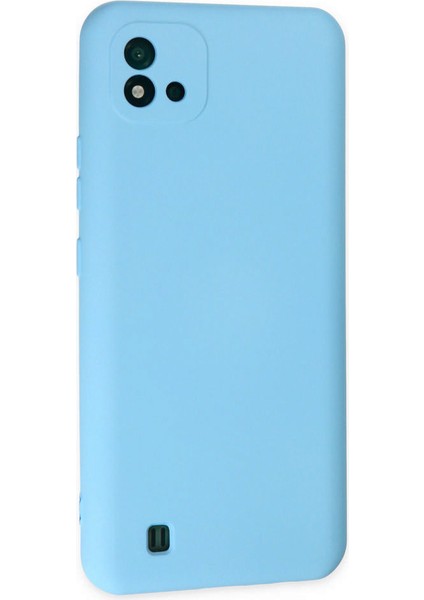 Realme C11 2021 Kılıf Nano Içi Kadife Silikon - Mavi 300099