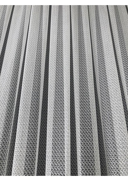 Taç Alev Desen 1/2 Seyrek Pile Tül Perde Tek Kanat - Ekru 100 x 260 cm modelleri