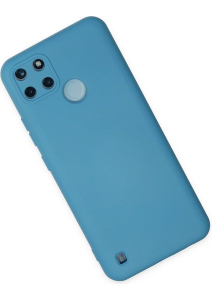 Realme C25Y Kılıf Nano Içi Kadife Silikon - Mavi 300099 fiyatları