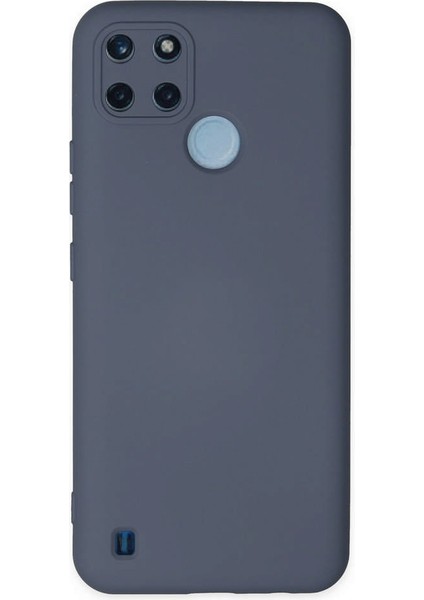 Realme C25Y Kılıf Nano Içi Kadife Silikon - Gri 300099