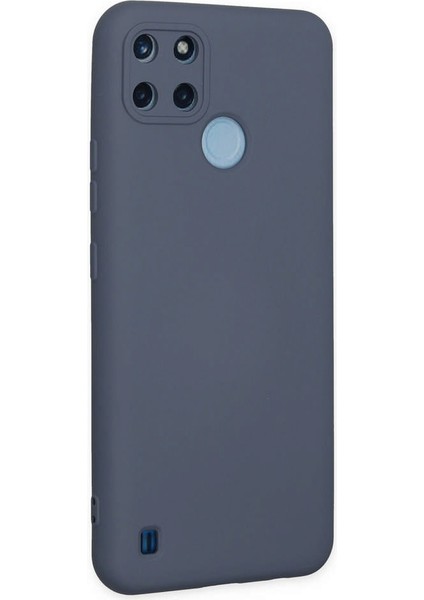 Realme C25Y Kılıf Nano Içi Kadife Silikon - Gri 300099 modelleri