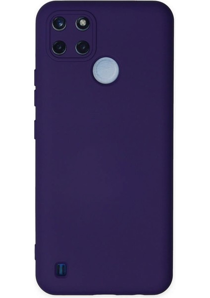 Realme C25Y Kılıf Nano Içi Kadife Silikon - Mor 300099