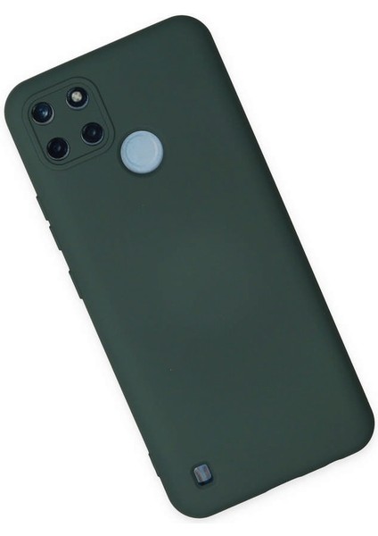 Realme C25Y Kılıf Nano Içi Kadife Silikon - Koyu Yeşil 300099 fiyatları