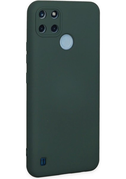 Realme C25Y Kılıf Nano Içi Kadife Silikon - Koyu Yeşil 300099 modelleri