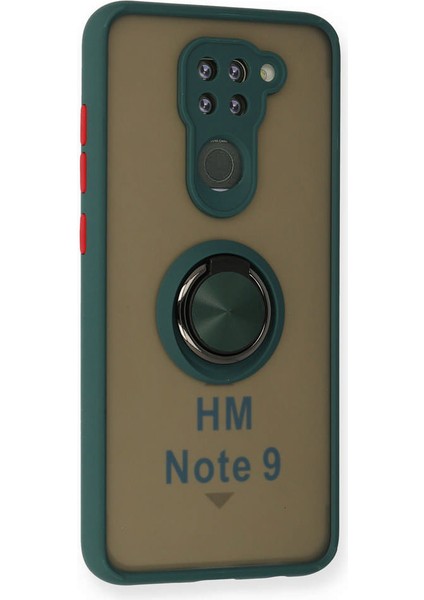 Xiaomi Redmi Note 9 Kılıf Montreal Yüzüklü Silikon Kapak - Yeşil 300099 fiyatları