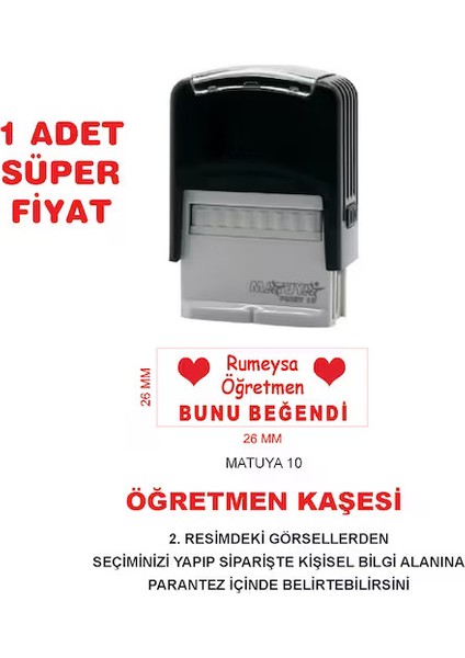Kaşeciniz Öğretmen Kaşesi (Matuya 10)