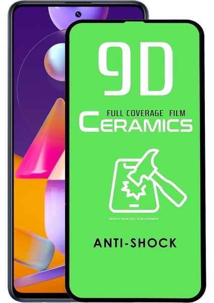 Samsung Galaxy M31S Seramik Esnek Nano Tam Ekran Koruyucu Kırılmaz Cam