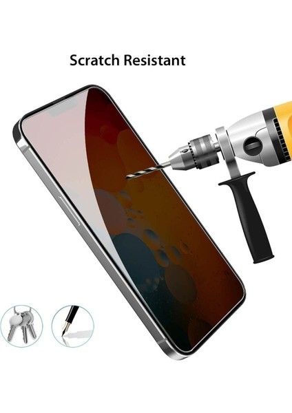 Iphone 14 Pro Max Uyumlu Hayalet Cam Tam Kaplayan Kırılmaz Ekran Koruyucu.