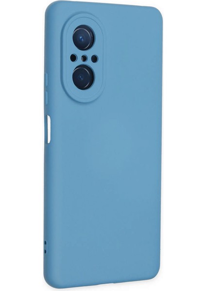 Huawei Nova 9 Se Kılıf Nano Içi Kadife Silikon - Mavi 300099