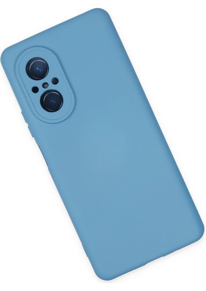 Huawei Nova 9 Se Kılıf Nano Içi Kadife Silikon - Mavi 300099