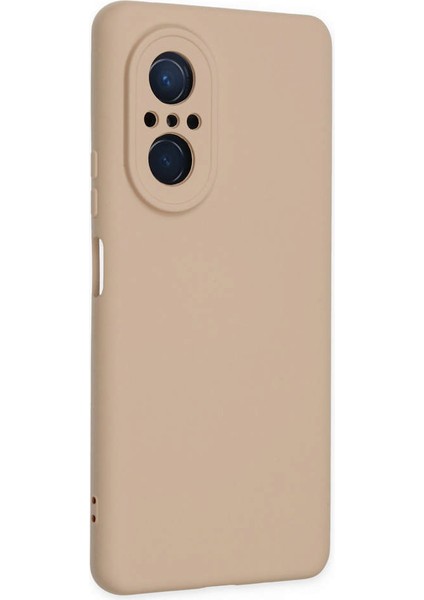 Huawei Nova 9 Se Kılıf Nano Içi Kadife Silikon - Pudra 300099