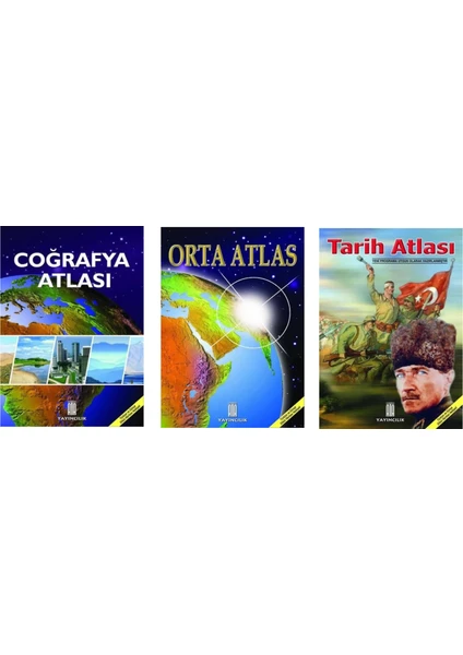 Ata Yayıncılık Coğrafya Atlası-Orta Atlas-Tarih Atlası