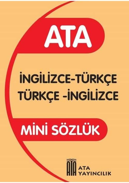 Mini Türkçe Sözlük- Ingilizce Sözlük -Yazım Kılavuzu