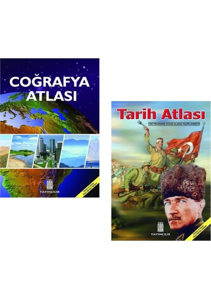 Ata Yayıncılık Coğrafya Atlası- Tarih Atlası