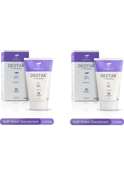 Krem Deodorant Soft Hassas Cilt 35 ml x 2 Adet