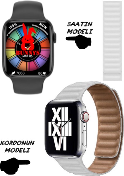 Oppo Uyumlu Akıllı Saat Nfc Özellikli Bt Konuşma Özellikli Watch 8 Akıllı Saat Deri Krdn