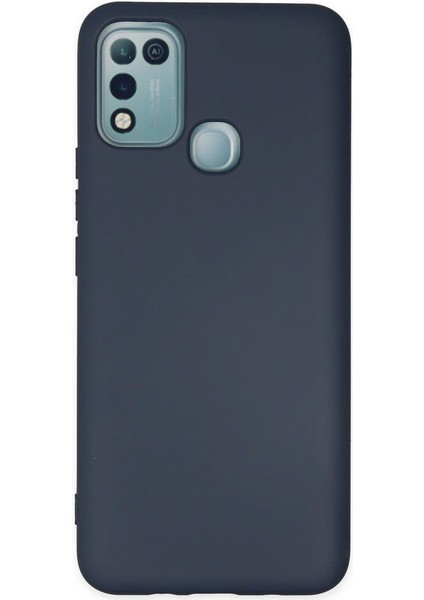 Infinix Hot 11 Play Kılıf Nano Içi Kadife Silikon - Lacivert 300099