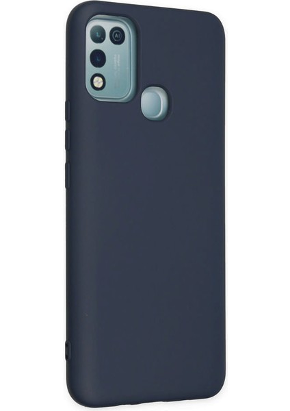 Infinix Hot 11 Play Kılıf Nano Içi Kadife Silikon - Lacivert 300099
