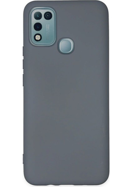 Infinix Hot 10 Play Kılıf Nano Içi Kadife Silikon - Gri 300099