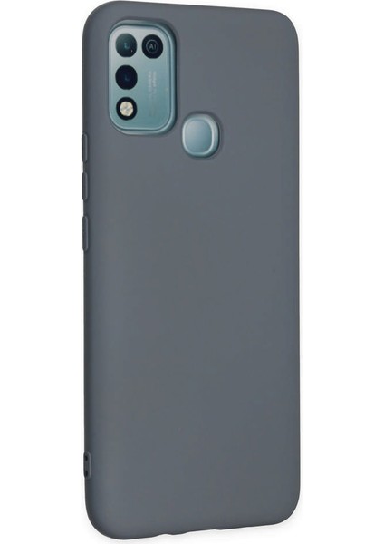 Infinix Hot 11 Play Kılıf Nano Içi Kadife Silikon - Gri 300099