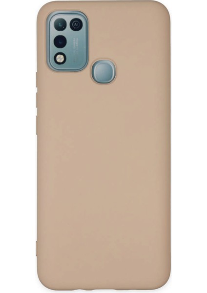 Infinix Hot 11 Play Kılıf Nano Içi Kadife Silikon - Pudra 300099