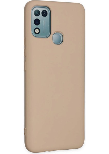 Infinix Hot 11 Play Kılıf Nano Içi Kadife Silikon - Pudra 300099