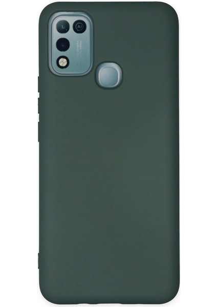 Infinix Hot 10 Play Kılıf Nano Içi Kadife Silikon - Koyu Yeşil 300099