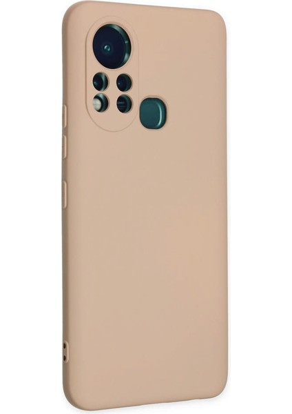 Infinix Hot 11S Kılıf Nano Içi Kadife Silikon - Pudra 300099