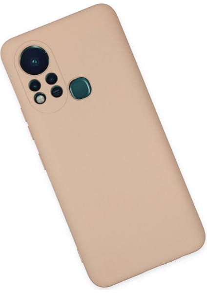 Infinix Hot 11S Kılıf Nano Içi Kadife Silikon - Pudra 300099