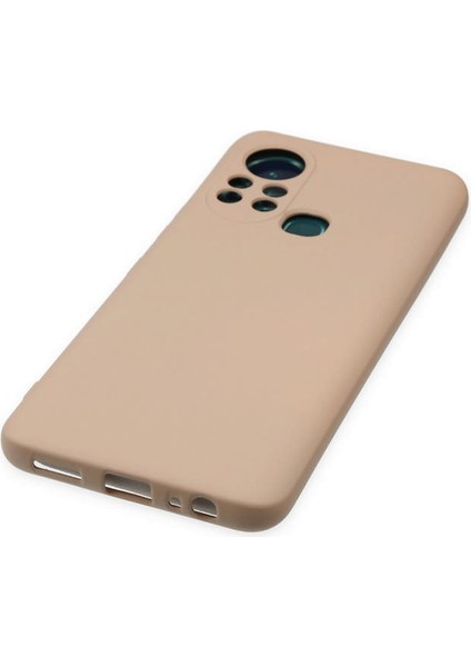 Infinix Hot 11S Kılıf Nano Içi Kadife Silikon - Pudra 300099
