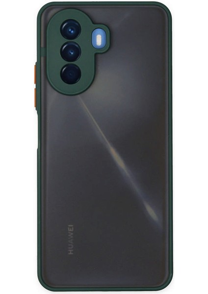 Huawei Nova Y70 Kılıf Montreal Silikon Kapak - Yeşil 300099
