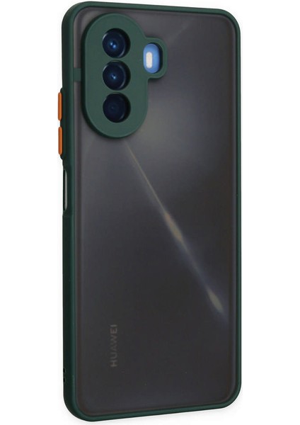 Huawei Nova Y70 Kılıf Montreal Silikon Kapak - Yeşil 300099