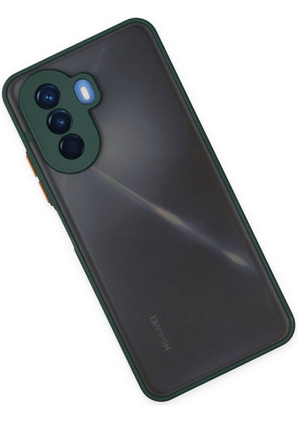 Huawei Nova Y70 Kılıf Montreal Silikon Kapak - Yeşil 300099