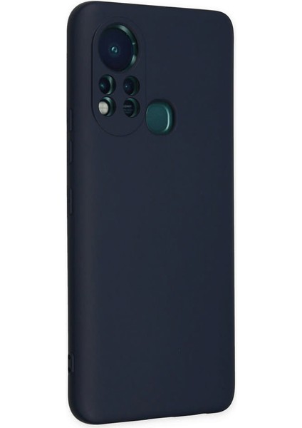 Infinix Hot 11S Kılıf Nano Içi Kadife Silikon - Lacivert 300099