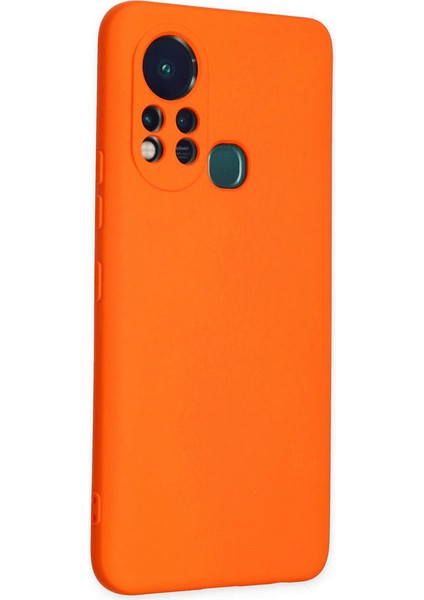 Infinix Hot 11S Kılıf Nano Içi Kadife Silikon - Turuncu 300099