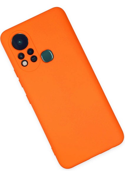 Infinix Hot 11S Kılıf Nano Içi Kadife Silikon - Turuncu 300099