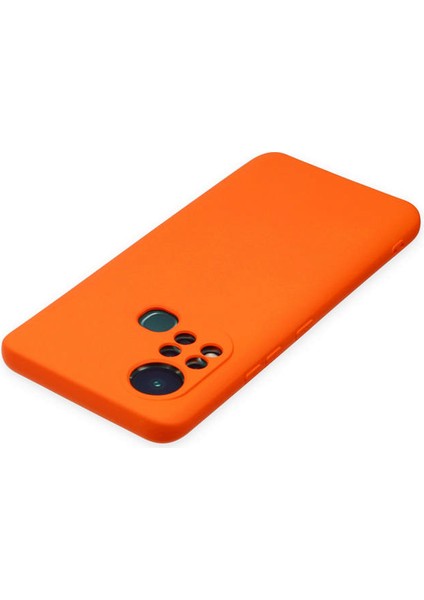 Infinix Hot 11S Kılıf Nano Içi Kadife Silikon - Turuncu 300099