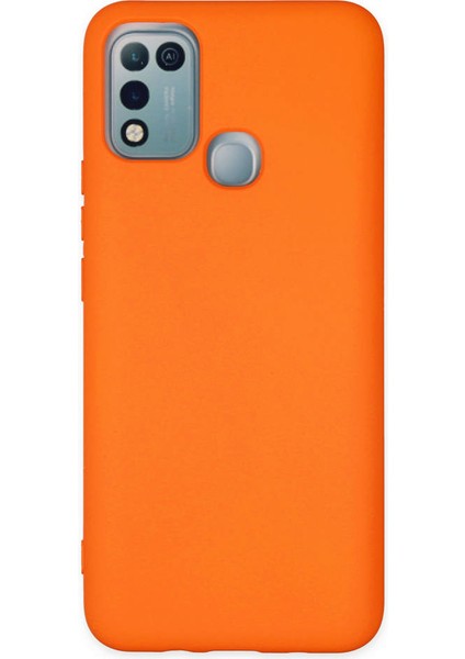 Infinix Hot 11 Play Kılıf Nano Içi Kadife Silikon - Turuncu 300099