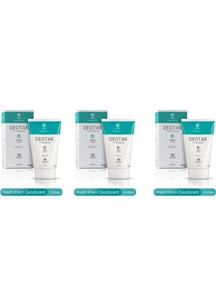 Fresh Mentol Krem Deodorant 35 ml x 3 Adet